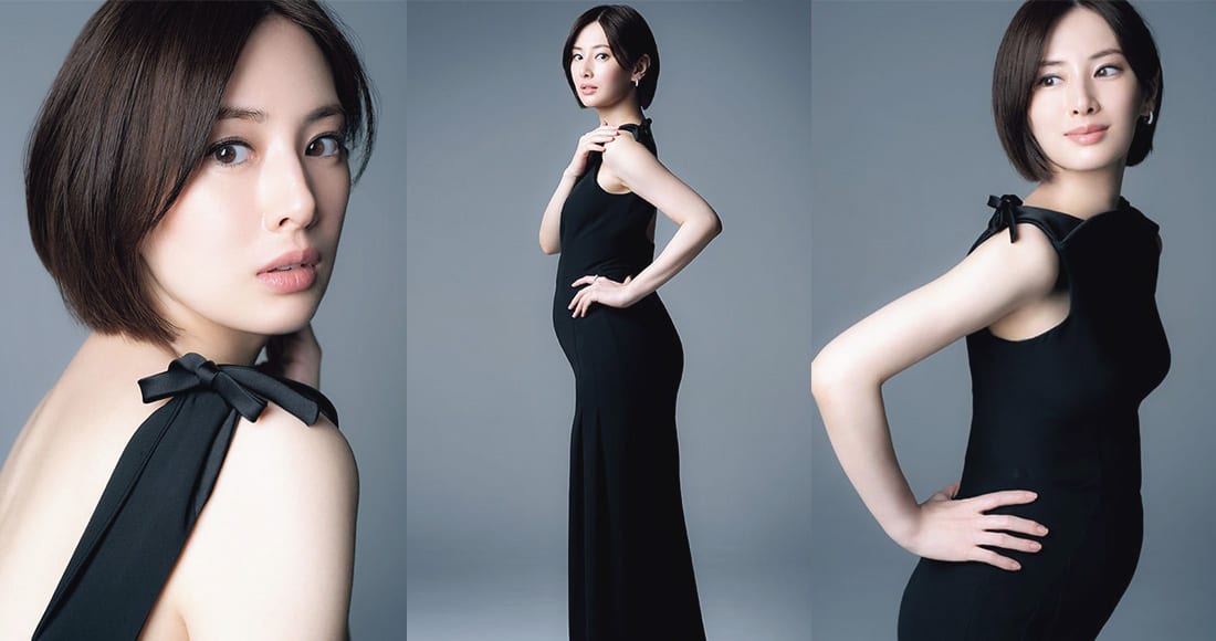 北川景子懷孕8個月在 Voce 首公開孕照 黑色貼身長裙展現超好身材 Girlab